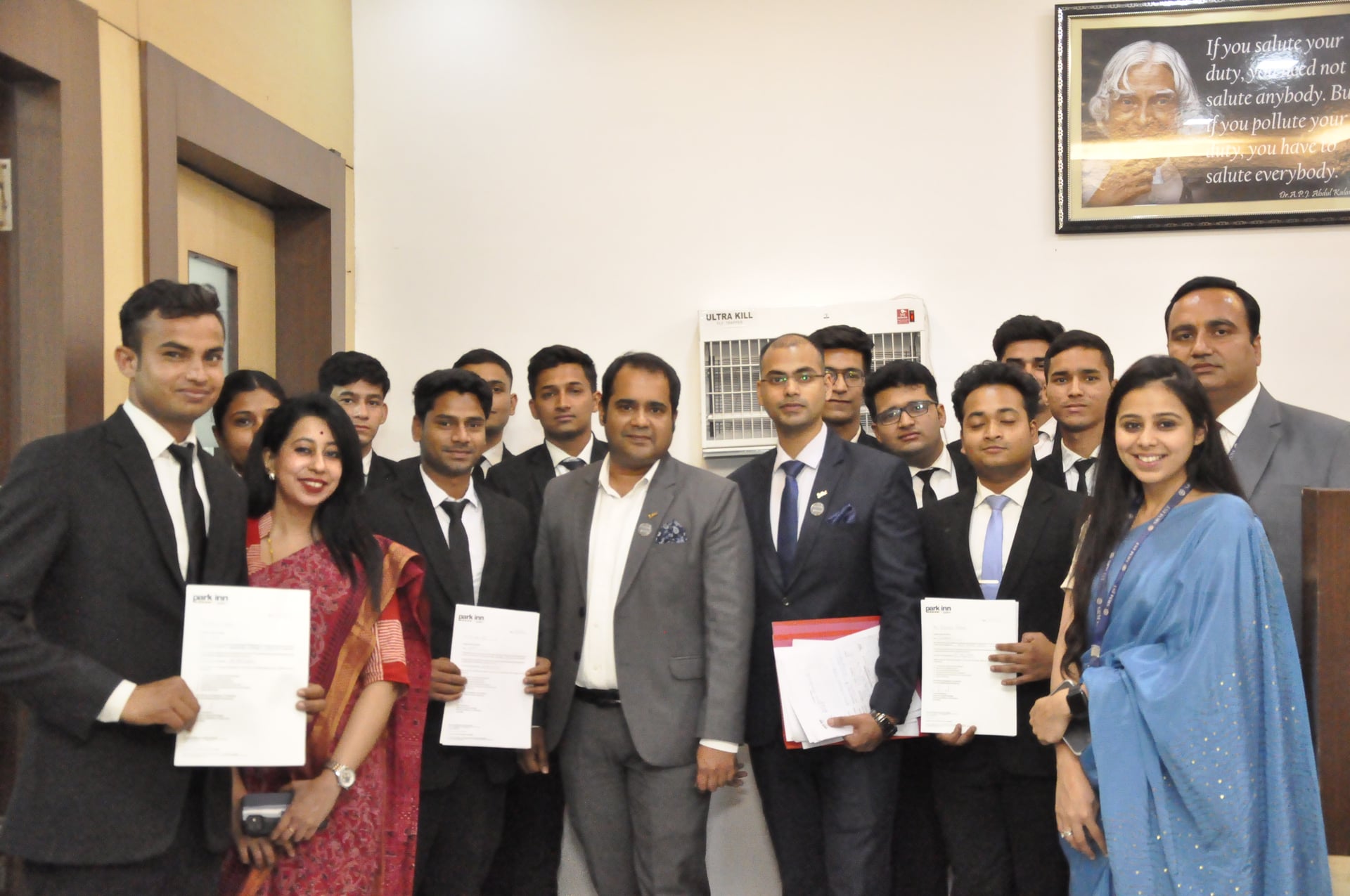 SRM IHM students at Park Inn by Radisson New Delhi IP Extension