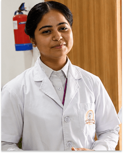 Student in professional hospitality uniform