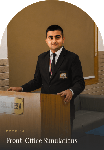 Front-office bell desk simulation